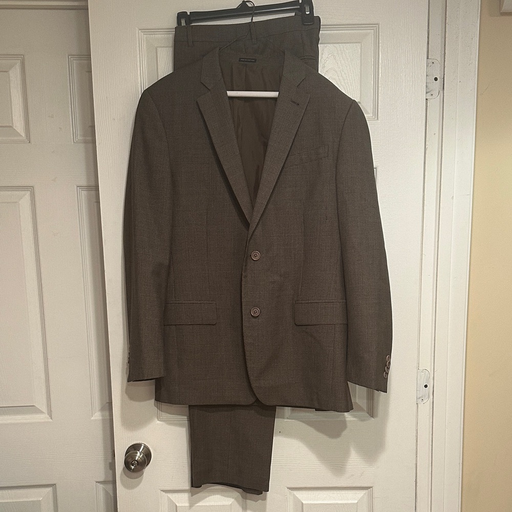 John Varvatos Classic Brown Men's Suit